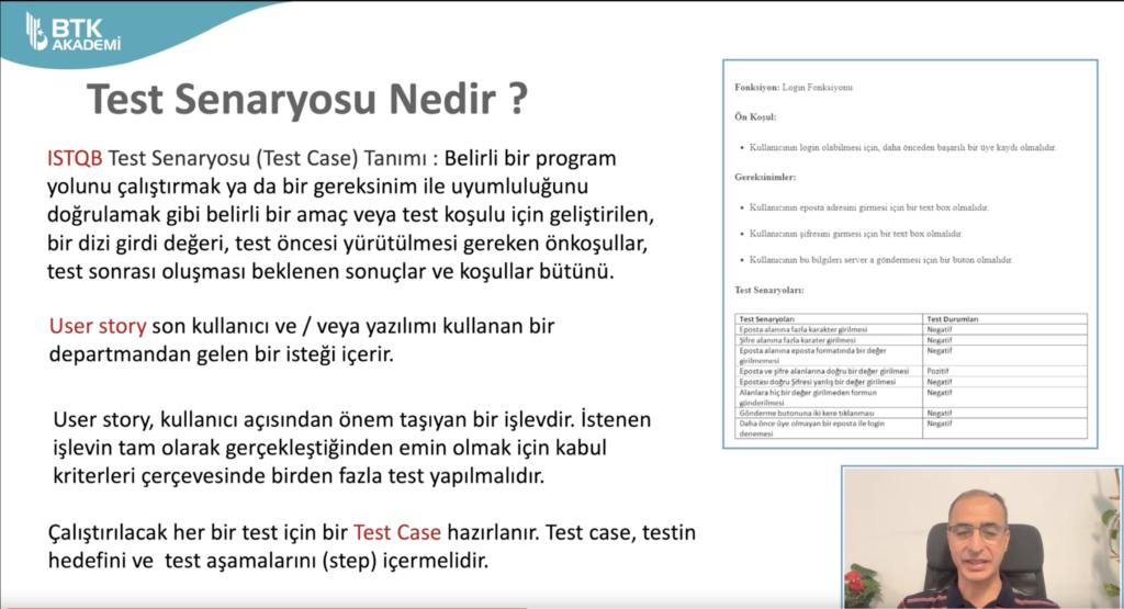 Yazılım Testine Giriş - Test Senaryosu