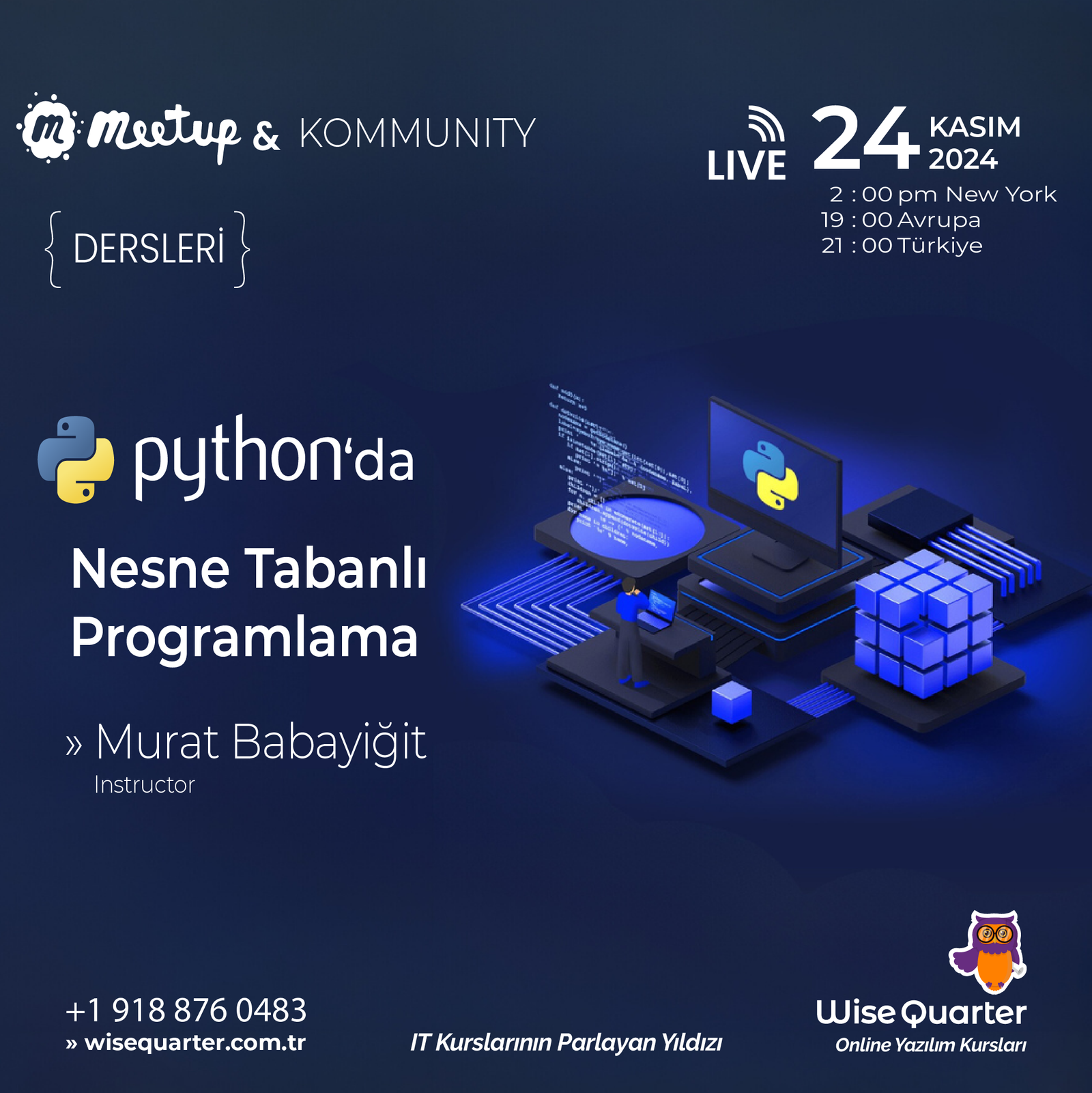 Ücretsiz Python Dersleri – 9 Python`da Nesne Tabanlı Programlama